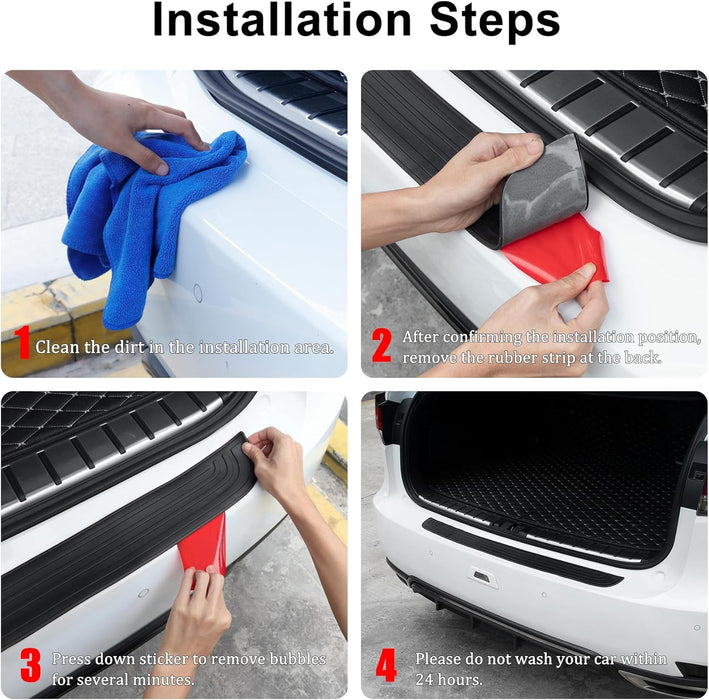 Car Rear Bumper Protector, 33.07Inch X2.75Inch