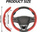 2Pcs Universal Fit Carbon Fiber Steering Wheel 