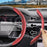 2Pcs Universal Fit Carbon Fiber Steering Wheel 