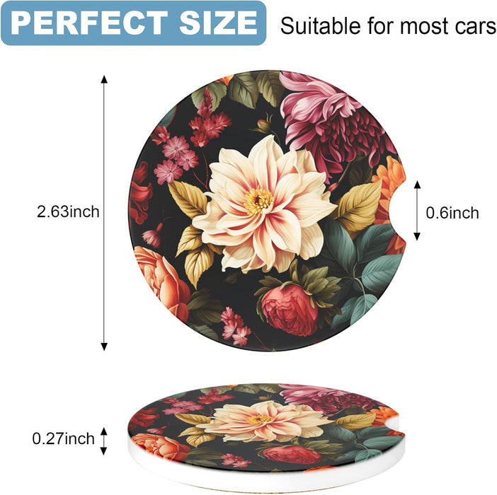 2 Pack Car Cup Holder Coasters