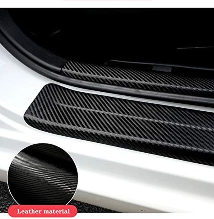 4Pcs Car Door Sill Protector Reflective 4D