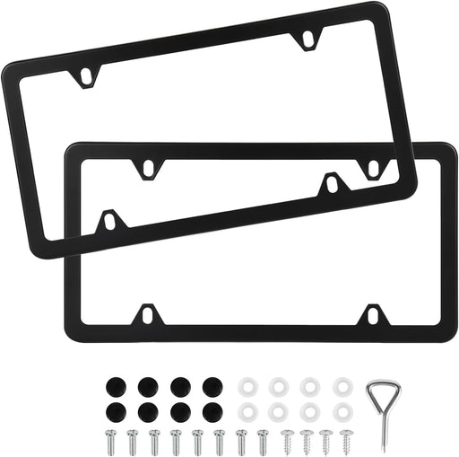 2 Pack Black License Plate Frames