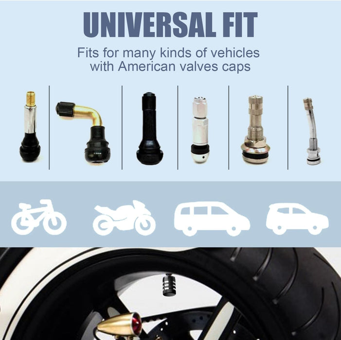 Tire Valve Stem Cap Cover - (12 Pack) 