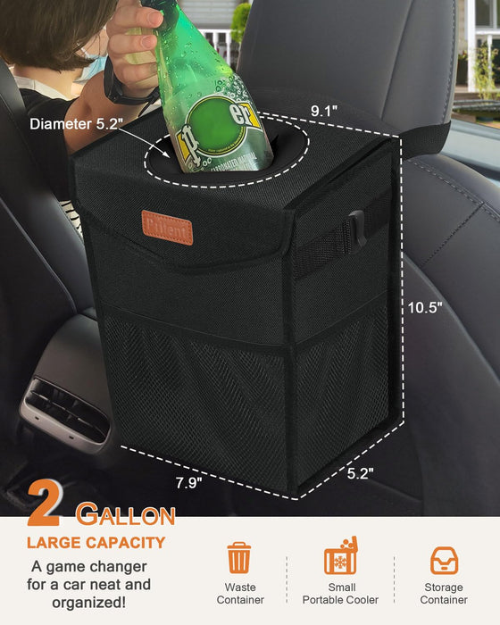 Car Trash Can with Lid