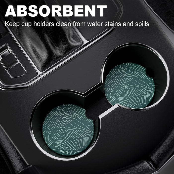 2 Pack Car Cup Holder Coasters