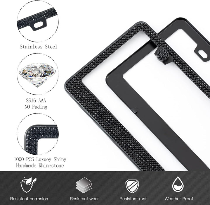 Bling License Plate Frame for Women