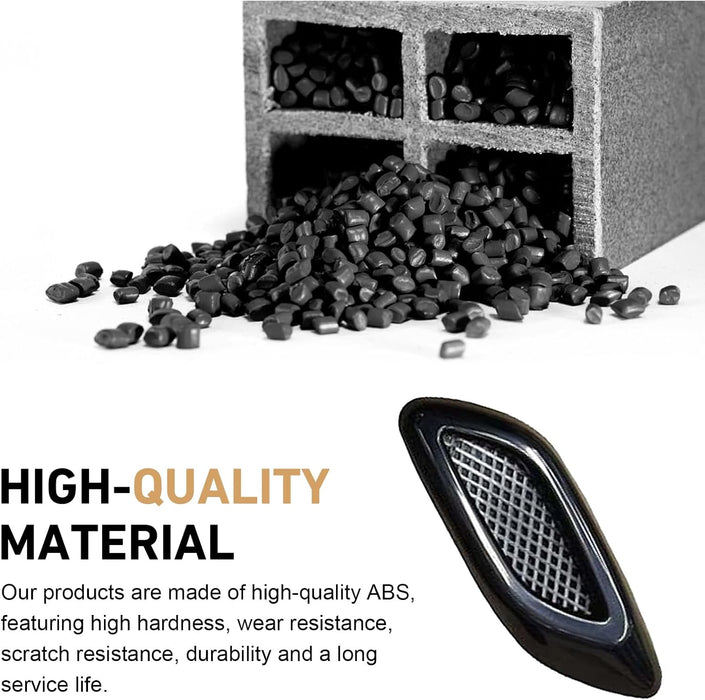 6 PCS Car Hood Side Door Vent Covers
