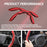 2Pcs Universal Fit Carbon Fiber Steering Wheel 