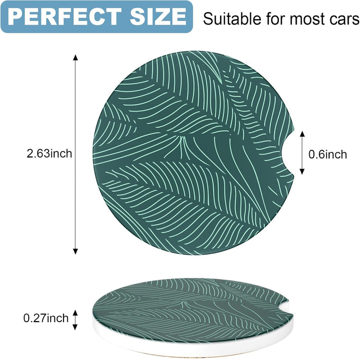 2 Pack Car Cup Holder Coasters
