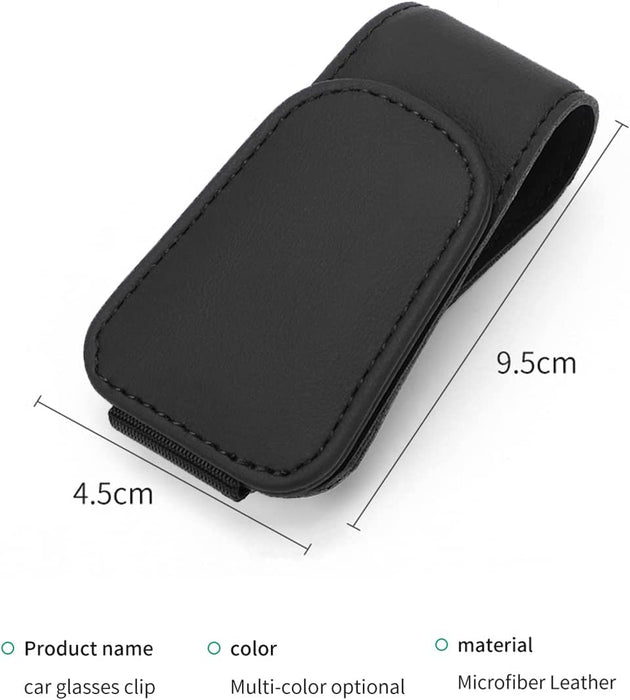 Magnetic Leather Sunglass Holder for Car