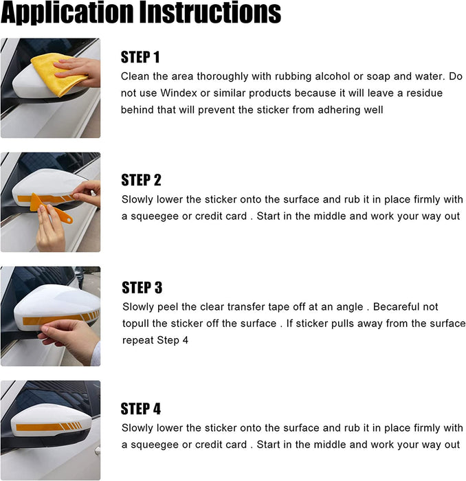 Car Exterior Accessories Rear View Mirror Stickers