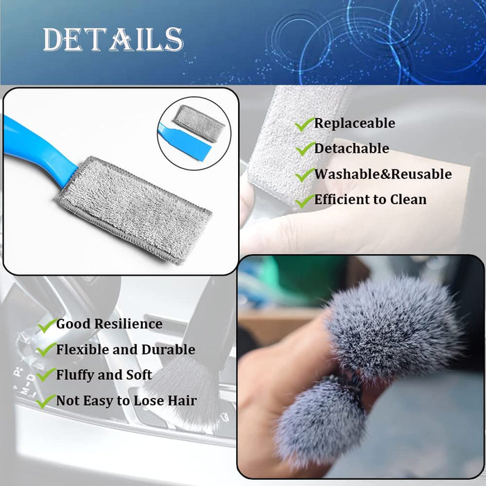Double Head Brush for Car Clean 1Pack