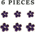 Air Vent Clips - 6 Pcs Daisy Flower