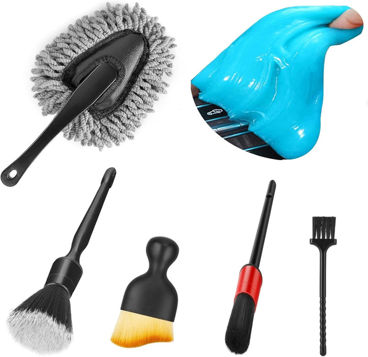Car Interior Duster Detail Brush Cleaning Gel Kit