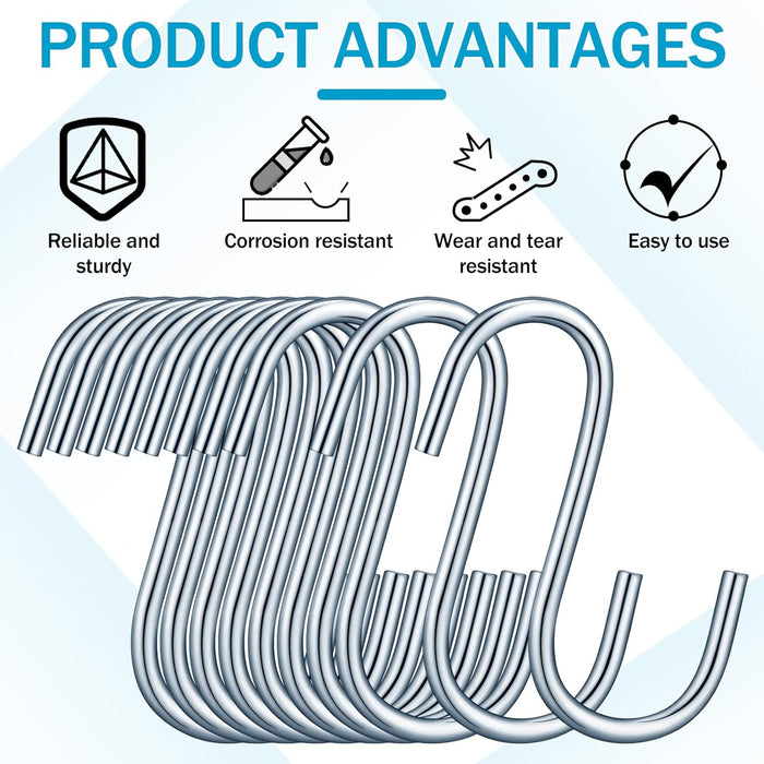 50 Pcs Bungee Cord S Hooks Bulk Rust