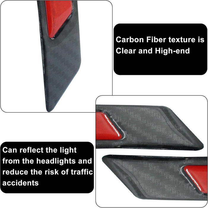 6Pcs Car Reflective Trim Side Marker Stickers