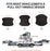 4Pcs Silicone 3D Carbon Fiber Texture Car Door Handle