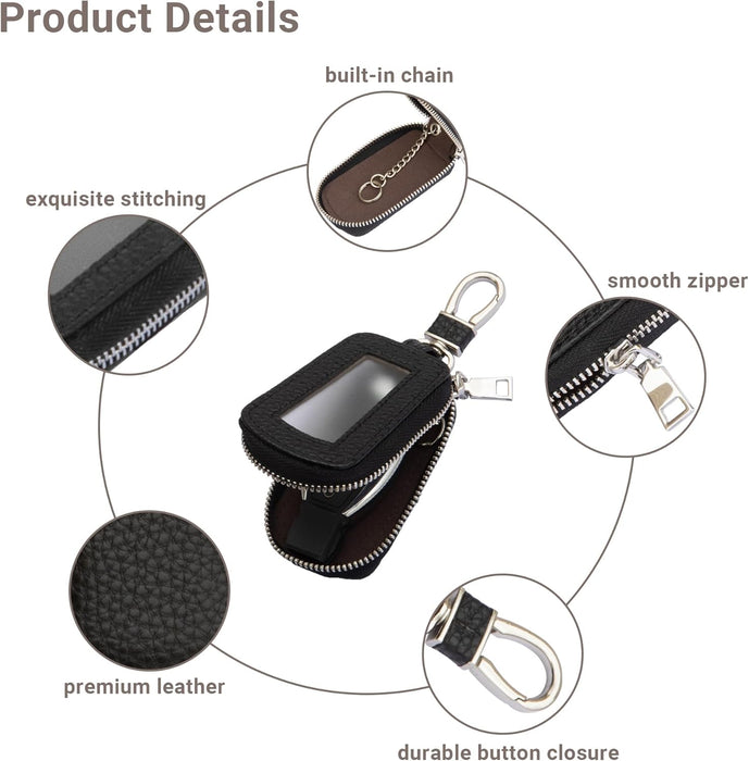 Premium Leather Key Fob Case 
