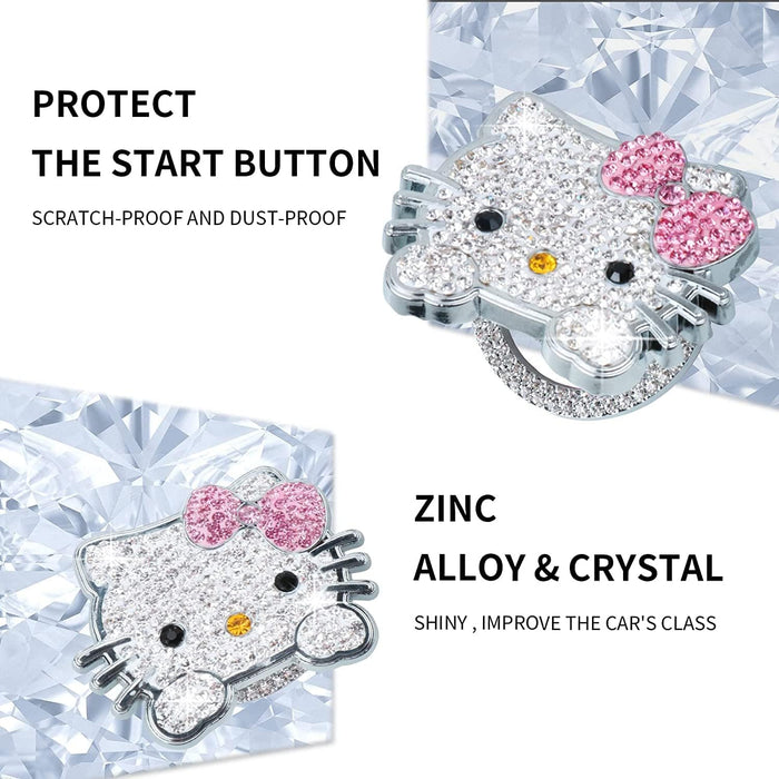 Bling Car Push to Start Button Cover Accessories
