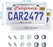 Solid Silver License Plate Frames 2 Pack