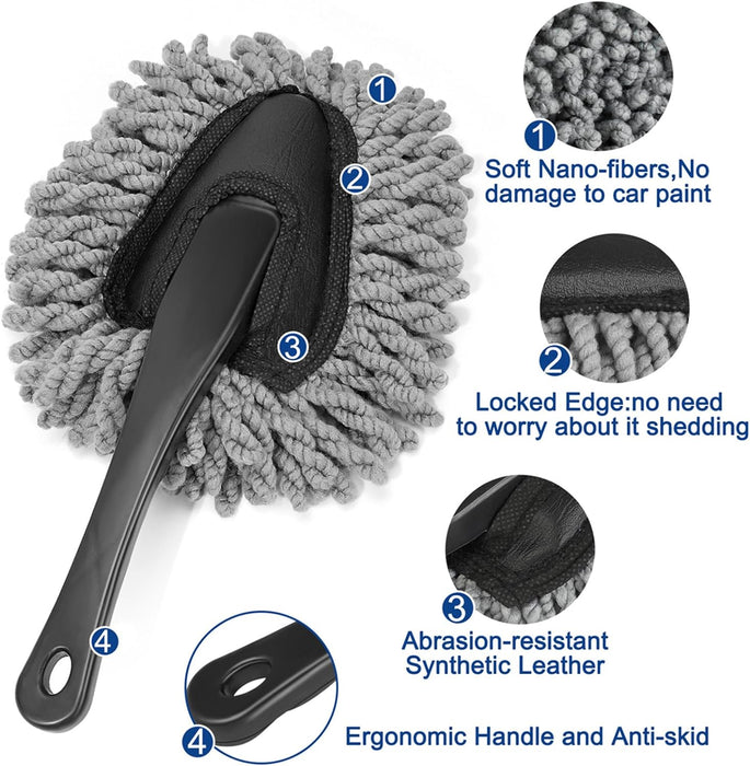 Car Interior Duster Detail Brush Cleaning Gel Kit