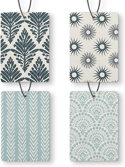 Blue Boho Car Air Freshener 4 Pcs