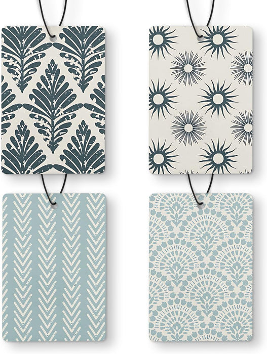 Blue Boho Car Air Freshener 4 Pcs