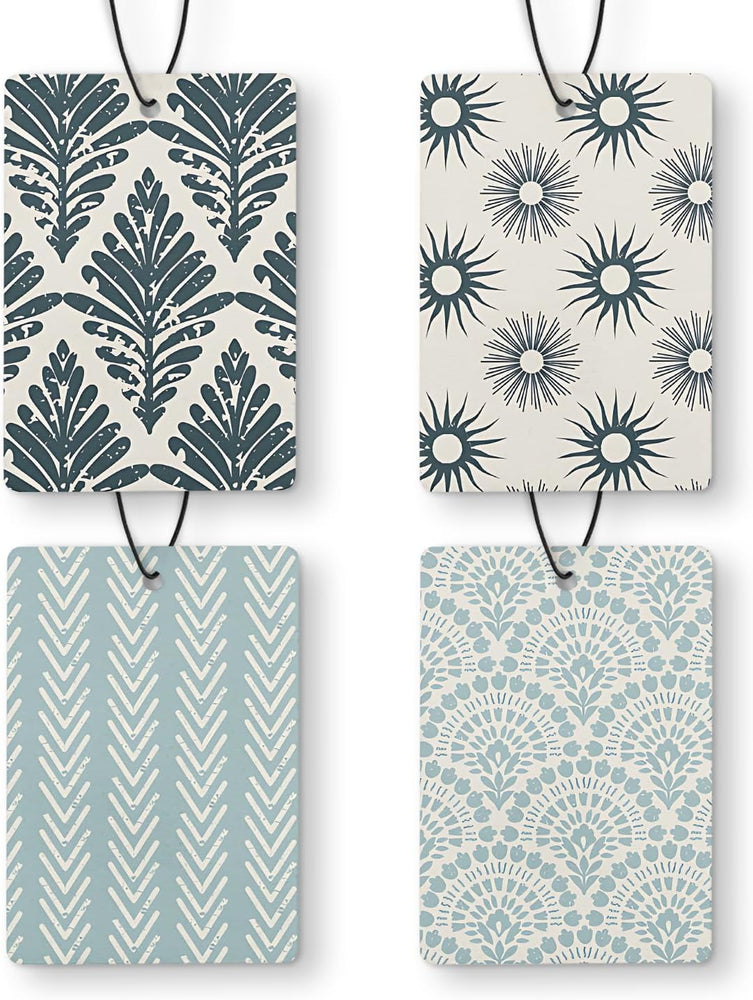 Blue Boho Car Air Freshener 4 Pcs