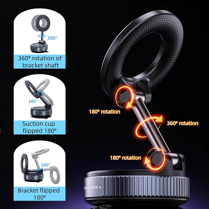Magnetic Suction Cup Phone Mount for Magsafe