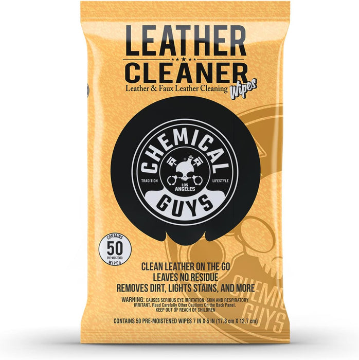 Leather Cleaner Wipes Mega 50 Pack 