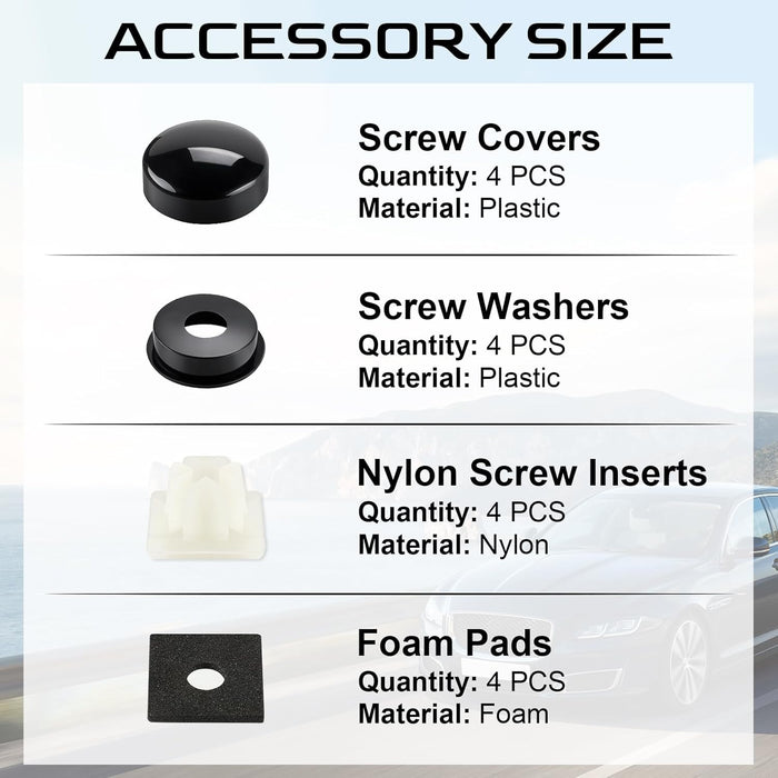 Rustproof License Plate Screws 