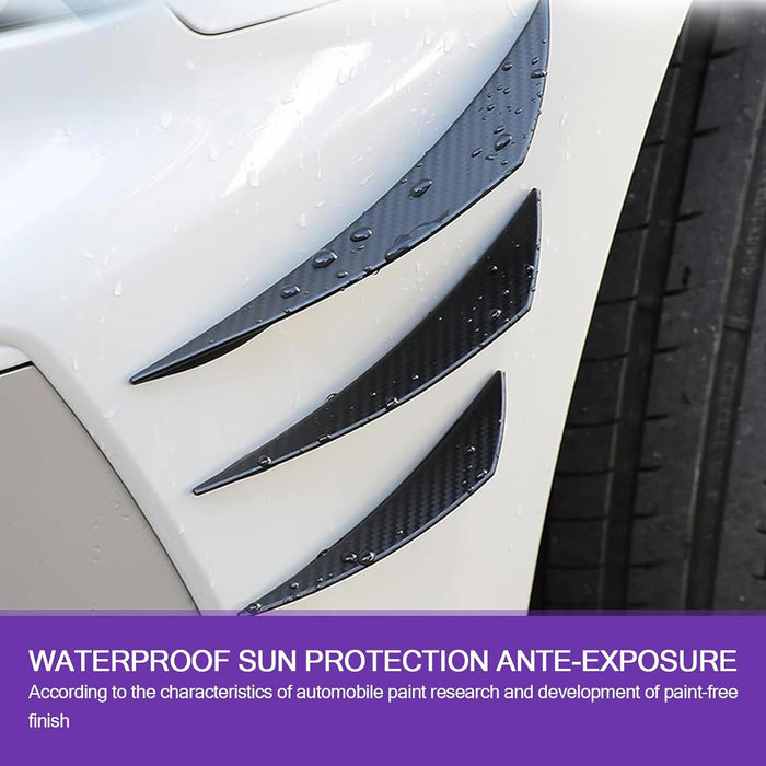6 PCS Car Spoiler Canards Kit