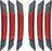 6Pcs Car Reflective Trim Side Marker Stickers