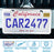 Solid Silver License Plate Frames 2 Pack
