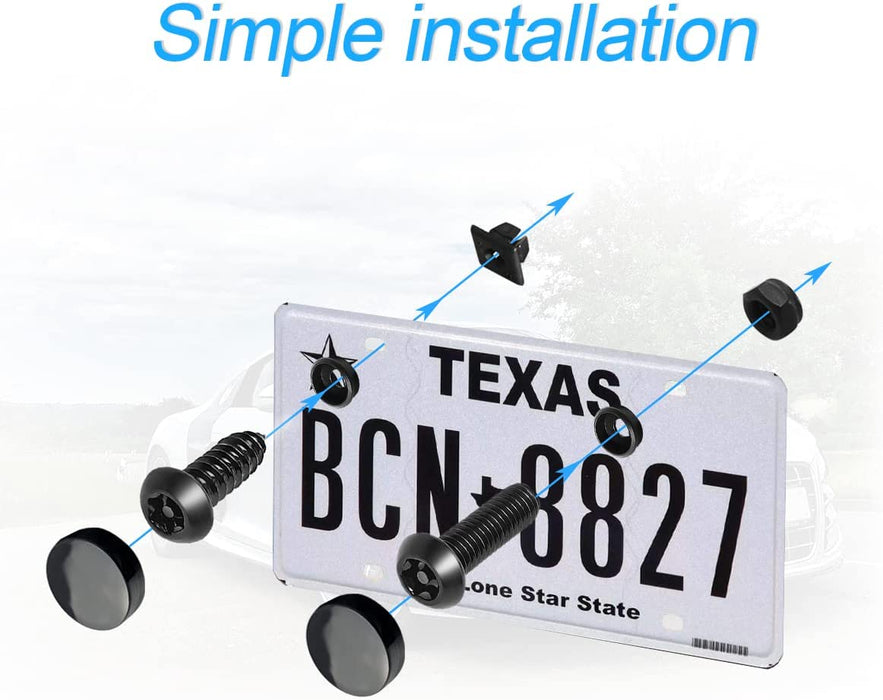 anti Theft License Plate Screws Kits-