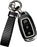 Leather Car Keychain - Carbon Fiber 