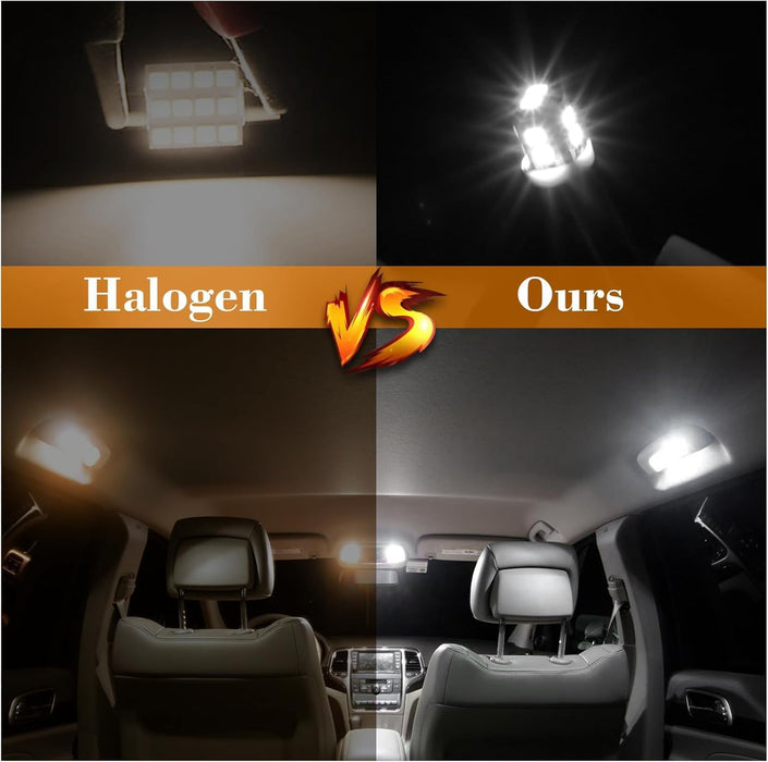 24 Pieces Dome Light LED Car Interior Bulb Kit 