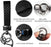 Leather Car Keychain - Carbon Fiber 