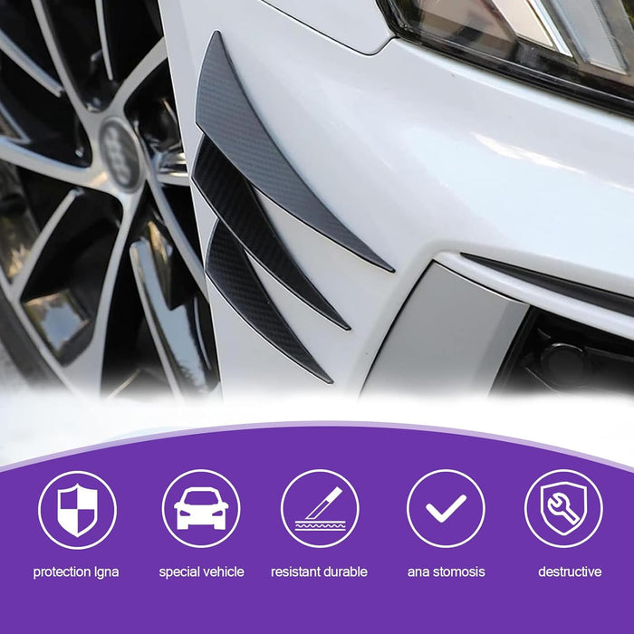 6 PCS Car Spoiler Canards Kit