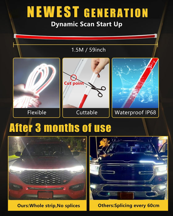 Led Hood Light Strip Exterior Car Led Strip Light