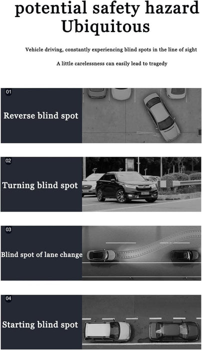 KARKOR Blind Spot Mirror round HD Glass