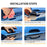 4Pcs Silicone 3D Carbon Fiber Texture Car Door Handle