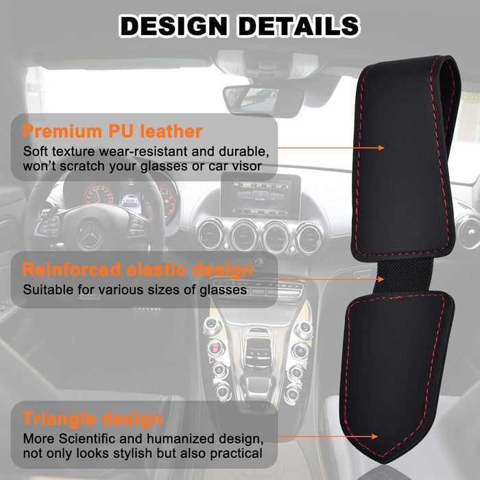 Black Sunglasses Holder for Car Visor