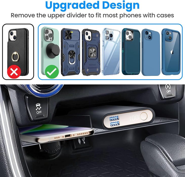 Upgraded Center Console Organizer Compatible